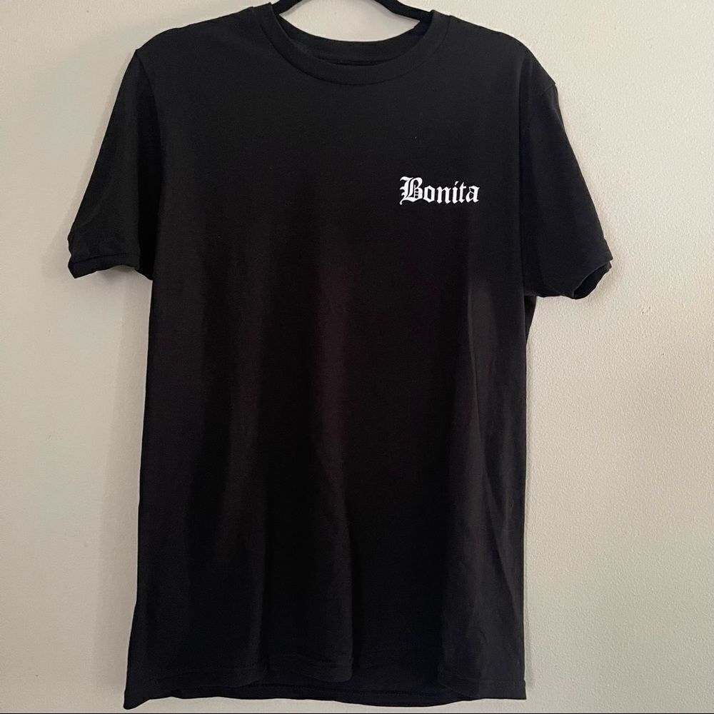 Women's Viva La Bonita Black Bonita Short-Sleeve T-Shirt Size Medium